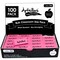 Pink Erasers Pack of 100 - Large Size, Latex & Smudge Free - Bulk School Supplies for Classrooms, Teachers, Homeschool, Office, Art Class